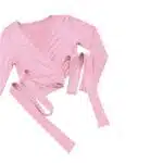 کراپ آستین بلند گره ای ورزشی زنانه برند کریویت اصل آلمان صورتی پاستلی 2-463885 CRIVIT