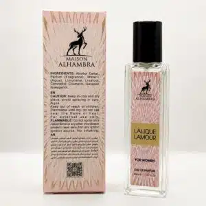 ادوپرفیوم زنانه لالیک لامور برند الحمبرا اصل تولید امارات 35میلی‌لیتر Maison Alhambra LALIOUE LAMOUR
