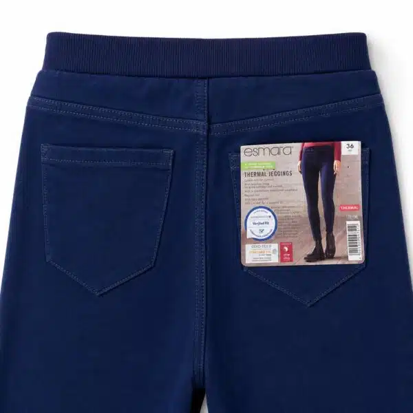 شلوار کتان جین گرم (ترمو) زنانه اسمارا سرمه ای 2-393336 THERMO JEGGINGS ESMARA