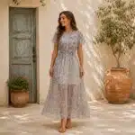 پیراهن بلند حریر شیک و راحت زنانه برند اسمارا اصل آلمان 372350 ESMARA