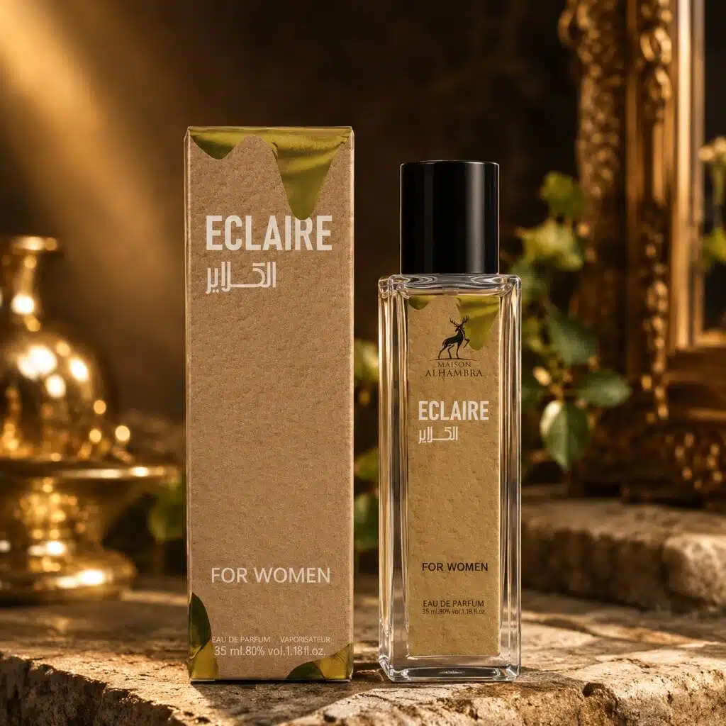 ادوپرفیوم زنانه اِکلر برند الحمبرا اصل تولید امارات 35میلی‌لیتر Maison Alhambra eclaire