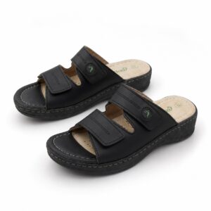 صندل طبی ارگونومیک زنانه مدل Footflex (کفی آنتی شوک) برند اسمارا اصل آلمان مشکی 399248 Esmara