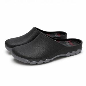 صندل کراکس مردانه زیره ضدلغزش و عاج دار برند پارکساید اصل آلمان رنگ ذغالی 2-499211 Parkside