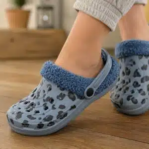 صندل کراکس زنانه چهار فصل با پوشش گرم حوله ای جداشونده برند اسمارا آلمان 3-381201 Esmara