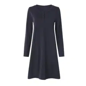 پیراهن آستین بلند نخی برند اسمارا اصل آلمانی سرمه ای 495267 ESMARA