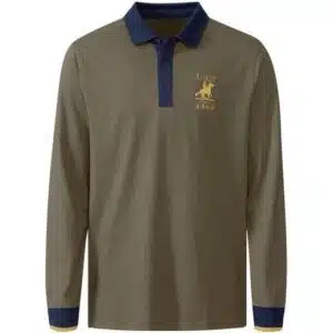 پولوشرت مردانه نخی آستین بلند برند لیورجی آلمان 498037 Livergy/US grand POLO