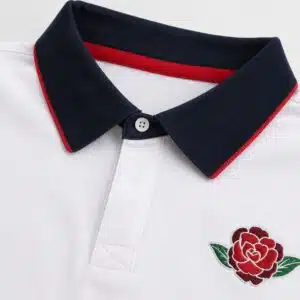 تیشرت مردانه آستین بلند یقه دار راگبی ولز انگلستان رنگ سفید 333842 WALES Rugby