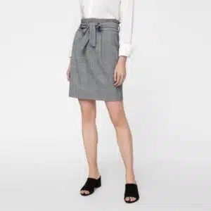 دامن راسته چهارخانه کلاسیک ولز برند ورو مودا تحت لیسانس دانمارک 545562 Vero Moda