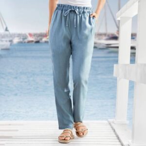 شلوار جین کاغذی تابستانی زنانه برند اسمارا آلمان 364663 ESMARA