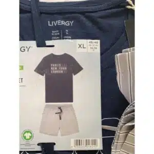 ست تیشرت و شلوارک مردانه لیورجی اصل آلمان 349075 Livergy