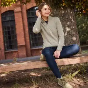 شلوار کتان جین گرم (ترمو) زنانه برند اسمارا سرمه ای 2-427838 THERMO JEGGINGS ESMARA