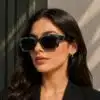 عینک آفتابی زنانه فریم مستطیلی برند سیکس تحت لیسانس آلمان SIX 541246