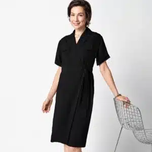 پیراهن زنانه یقه انگلیسی کمردار برند اسمارا اصل آلمانی 481470 ESMARA