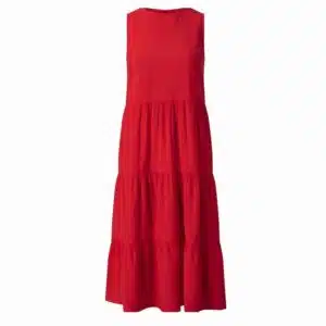 سارافون بلند زنانه ویسکوز شیک برند اسمارا اصل آلمان رنگ قرمز 3-ESMARA 472900