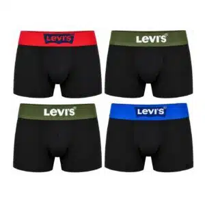 شورت باکسر مردانه نخی پک 4 عددی برند لیوایز آمریکا 202408 Levi’s