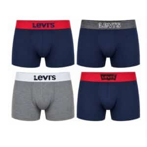 شورت باکسر مردانه نخی پک 4 عددی برند لیوایز آمریکا 2024010 Levi’s