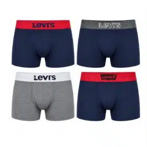 شورت باکسر مردانه نخی پک 4 عددی برند لیوایز آمریکا 2024010 Levi’s