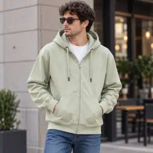 سویشرت کلاهدار توکرکی برند مکس امارات سبز پاستلی 165068 MAX
