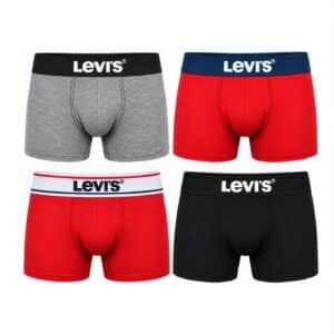 شورت باکسر مردانه نخی پک 4 عددی برند لیوایز آمریکا 2024012 Levi’s