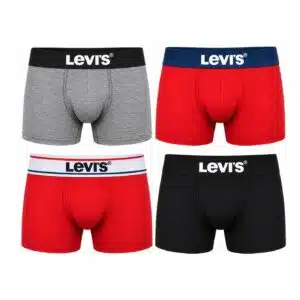شورت باکسر مردانه نخی پک 4 عددی برند لیوایز آمریکا 2024012 Levi’s
