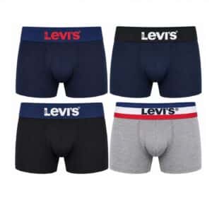 شورت باکسر مردانه نخی پک 4 عددی برند لیوایز آمریکا 2024013 Levi’s