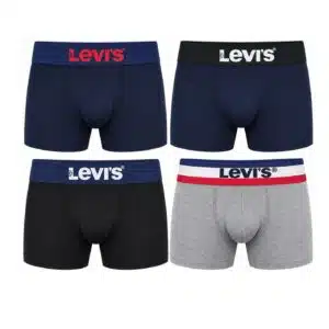 شورت باکسر مردانه نخی پک 4 عددی برند لیوایز آمریکا 2024013 Levi’s
