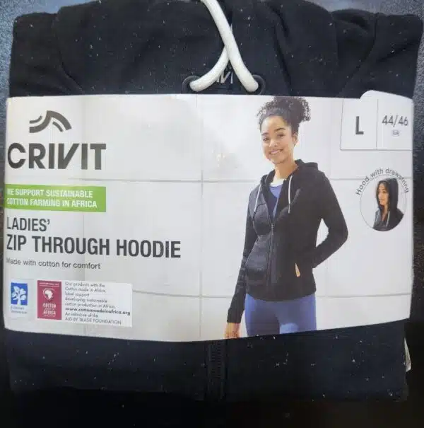 سویشرت اسپرت زنانه کلاهدار برند کریویت آلمان 381208 CRIVIT