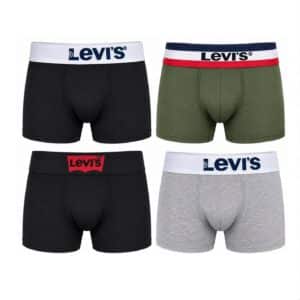 شورت باکسر مردانه نخی پک 4 عددی برند لیوایز آمریکا 2024014 Levi’s
