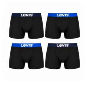 شورت باکسر مردانه نخی برند لیوایز پک 4عددی 202401 Levi’s