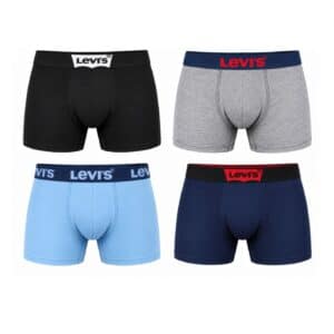 شورت باکسر مردانه نخی برند لیوایز آمریکا پک 4 عددی 202405 Levi’s